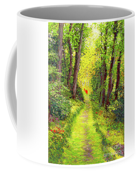 Meditation Coffee Mug featuring the painting Walking Meditation by Jane Small