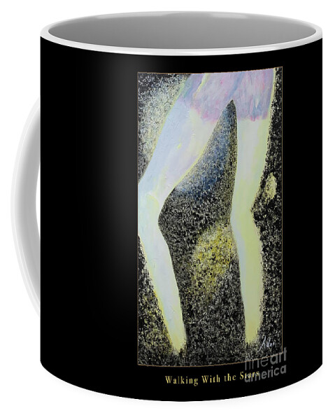 Poster Coffee Mug featuring the painting Walking With the Stars Poster by Felipe Adan Lerma