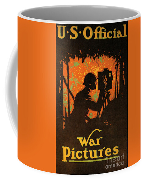 1917 Coffee Mug featuring the drawing War Pictures Poster, 1917 by Louis Fancher