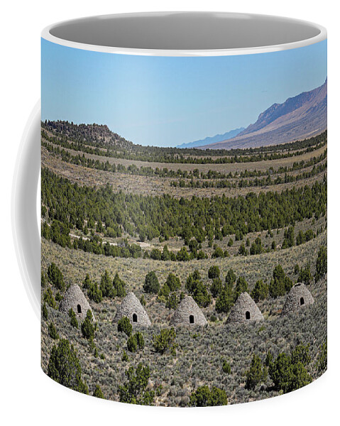Nevada Coffee Mug featuring the photograph Ward Charcoal Ovens, Nevada by Brett Pelletier
