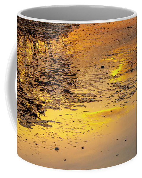 Abstract Coffee Mug featuring the photograph Warm Reflection by Cathy Kovarik