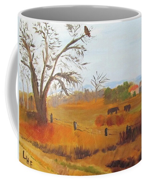 Idaho Coffee Mug featuring the painting Warm Winter's Day by Linda Feinberg