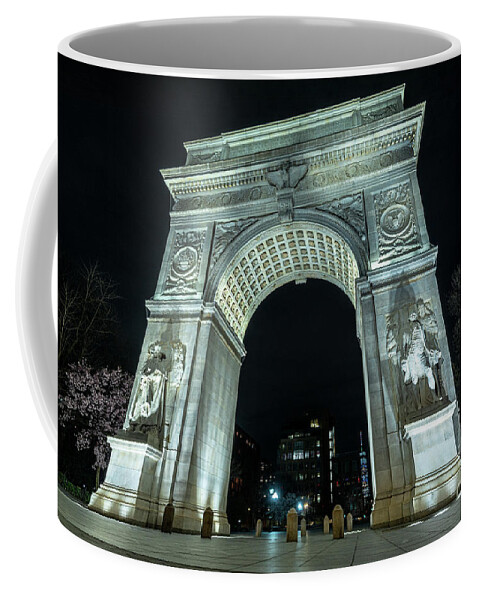 1892 Coffee Mug featuring the photograph Washington Square Arch The North Face by Stef Ko