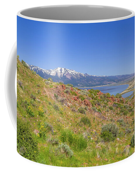Adventure Coffee Mug featuring the photograph Washoe Valley to Mt Rose by Scott McGuire