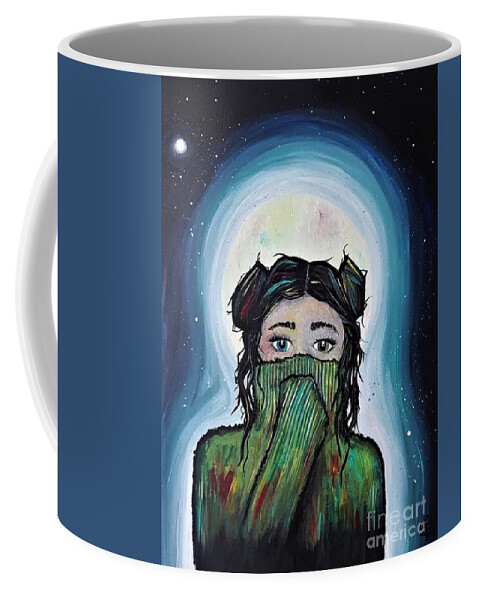 Covid Coffee Mug featuring the painting Wasted Youth by April Reilly
