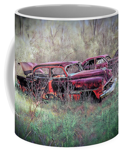Cars Coffee Mug featuring the photograph Wasting Away by DB Hayes