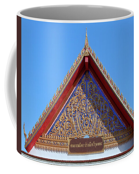 Scenic Coffee Mug featuring the photograph Wat Maha Pruettharam Gable DTHB1049 by Gerry Gantt
