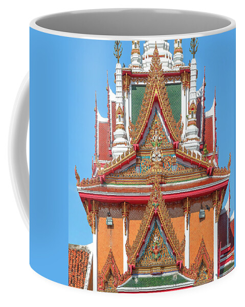 Scenic Coffee Mug featuring the photograph Wat Nai Song Wihan Shrine Gables DTHSP0207 by Gerry Gantt