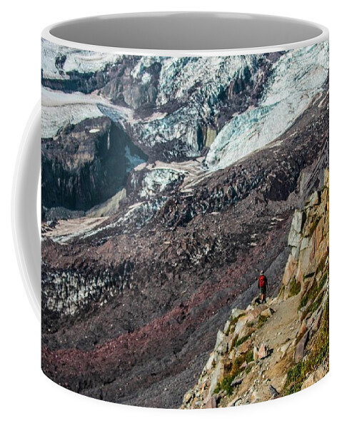 Mount Rainier National Park Coffee Mug featuring the photograph Watching the River Flow by Doug Scrima