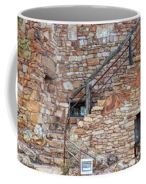 Canyon Coffee Mug featuring the photograph Watchtower Entrance Sign by Paul Freidlund