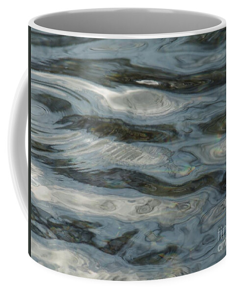 Water Abstract Coffee Mug featuring the photograph Water Abstract Chatham Pond by Mary Kobet