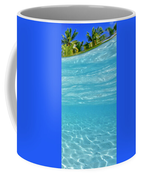 Ocean Coffee Mug featuring the photograph Water and sky triptych - 3 of 3 by Artesub