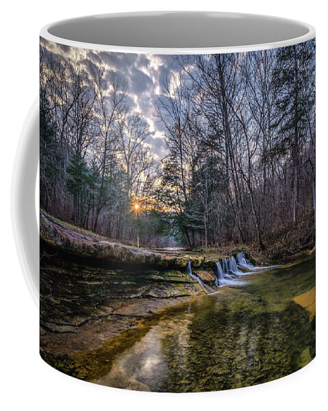 Ozarks Coffee Mug featuring the photograph Water Creek Sunset by David Dedman