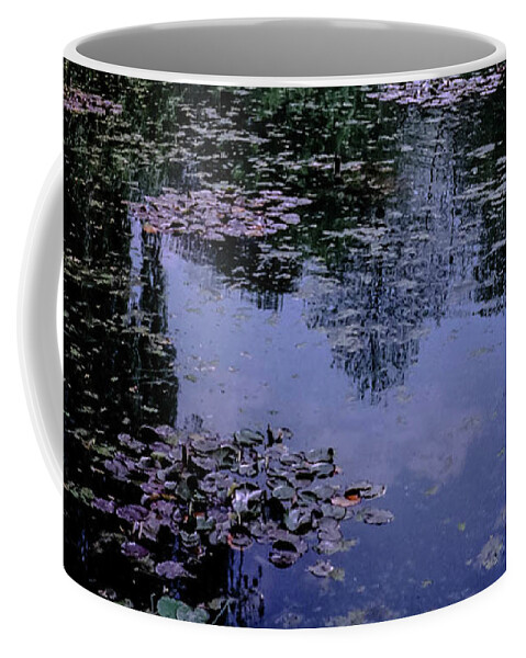 Monet Coffee Mug featuring the photograph Monet's Water Lily Garden #2 by Lorraine Palumbo
