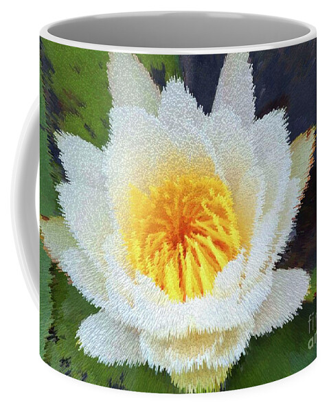 Water Lily Coffee Mug featuring the digital art Water Lily by Patti Powers