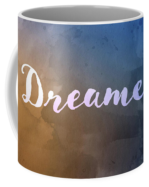 Watercolor Coffee Mug featuring the digital art Watercolor Art Dreamer by Amelia Pearn