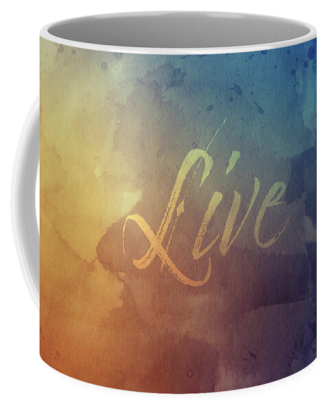 Watercolor Coffee Mug featuring the digital art Watercolor Art Live by Amelia Pearn