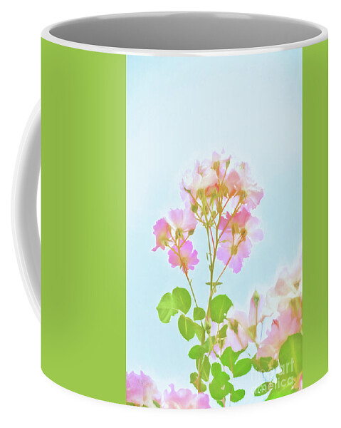Photo Painting Coffee Mug featuring the photograph Water Colour Roses by Elaine Teague