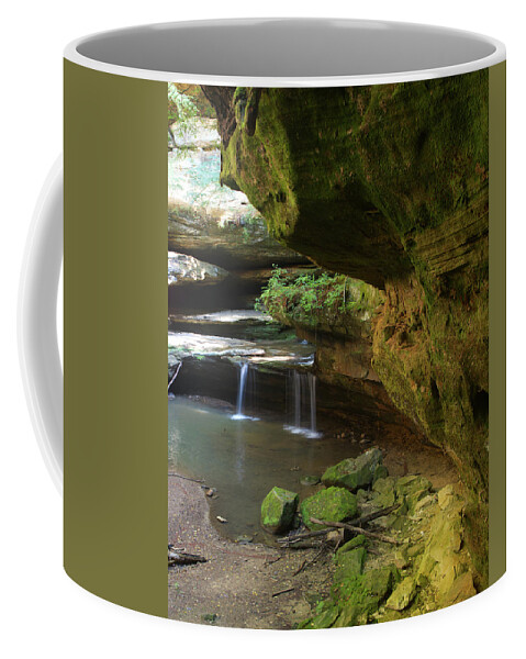 Waterfall Coffee Mug featuring the photograph Waterfall at Old Man's Cave by Flinn Hackett