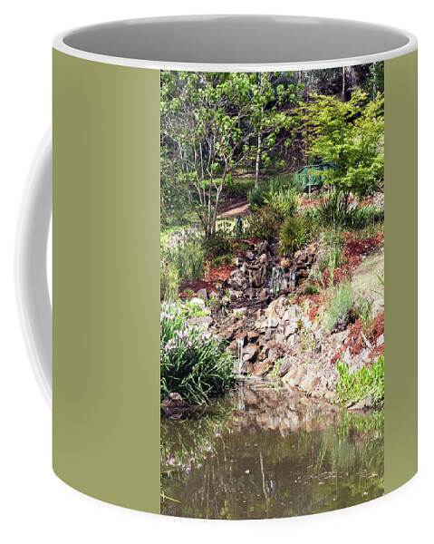 Waterfall Coffee Mug featuring the photograph Waterfall, Holberry House, Nannup, Western Australia by Elaine Teague