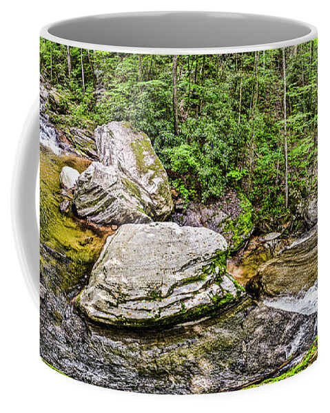 Waterfall Coffee Mug featuring the photograph Waterfall Panoramic by WAZgriffin Digital