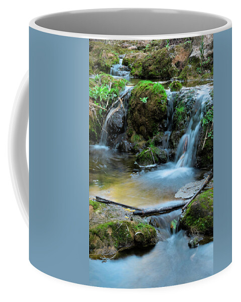 Pego Do Inferno Coffee Mug featuring the photograph Waterfalls in Pego do Inferno. Tavira by Angelo DeVal