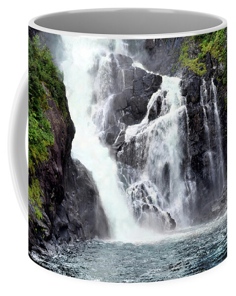 Waterfall Coffee Mug featuring the photograph Waterfalls Photo 131 by Lucie Dumas