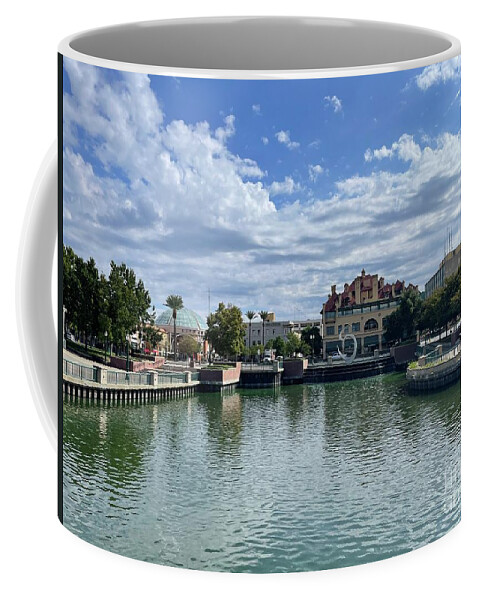 Waterfront Coffee Mug featuring the photograph Waterfront in Stockton, California by Suzanne Lorenz