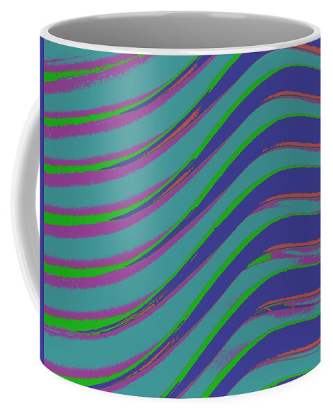 Wave Coffee Mug featuring the digital art Wave by T Oliver