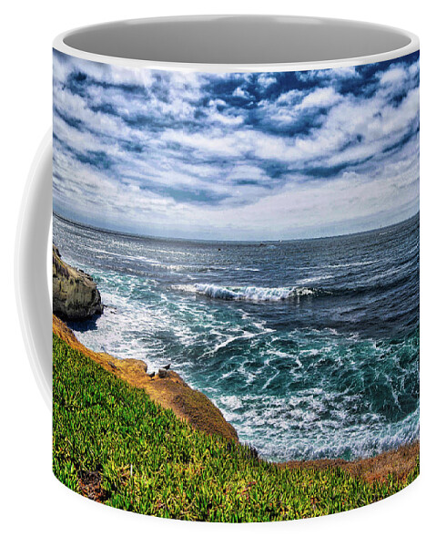 La Jolla Coffee Mug featuring the photograph Waves at La Jolla Cove, California by Chance Kafka