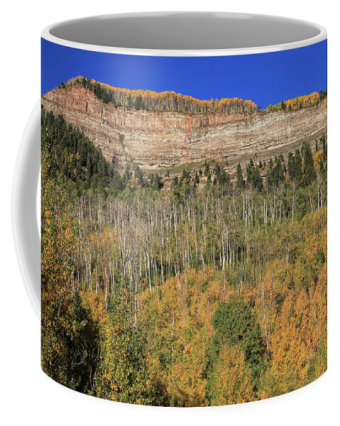 Silverton Coffee Mug featuring the photograph Way Up There by Donna Kennedy