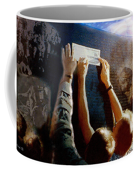Vietnam Wall Art Painting Coffee Mug featuring the painting We Shall Not Forget by Ted Azriel