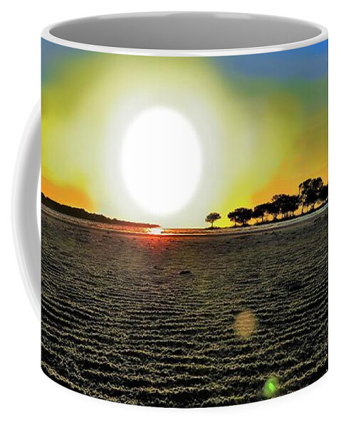 Weipa Coffee Mug featuring the photograph Weipa Beach Large Sun Sets by Joan Stratton