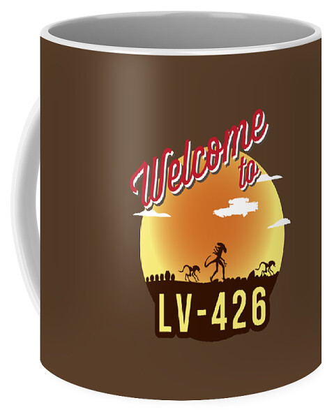 Welcome To LV-426 Alien Coffee Mug by Brett J Patterson - Pixels