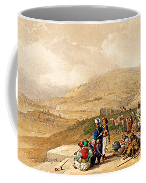 Landscape Coffee Mug featuring the photograph Well of Jacob in 1839 by Munir Alawi