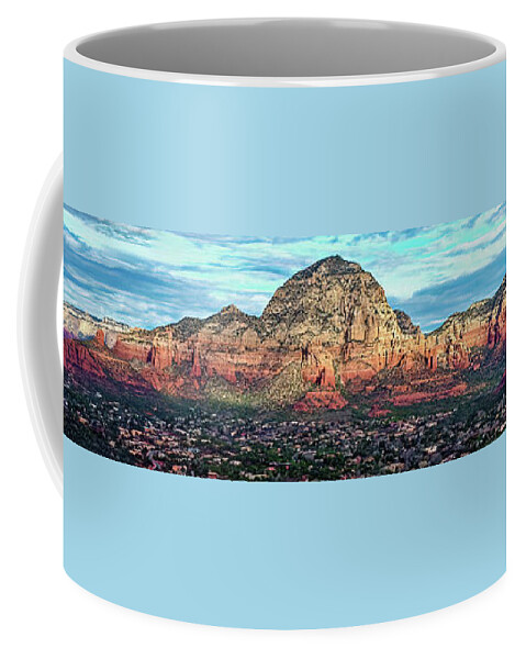 Sedona Coffee Mug featuring the photograph West Sedona Panorama by Al Judge