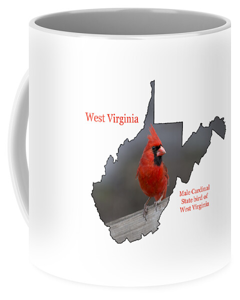 Cardinal Coffee Mug featuring the photograph West Virginia themed accessories by Daniel Friend