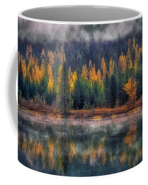 Forest Coffee Mug featuring the photograph Western Larch by Dan Eskelson