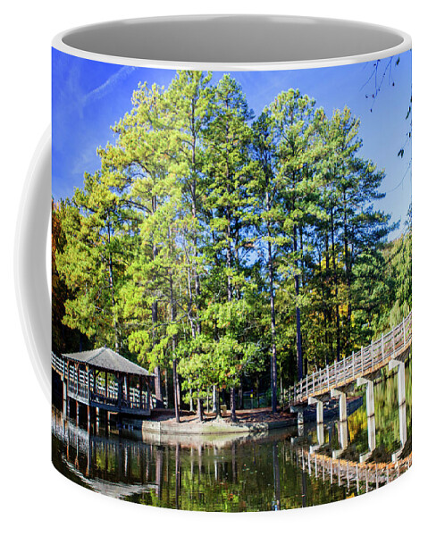 Color Coffee Mug featuring the photograph Westhampton Lake by Alan Hausenflock