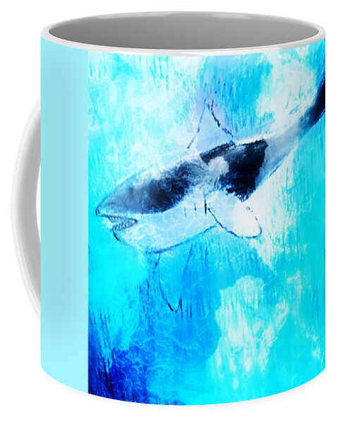 Whale Coffee Mug featuring the drawing Whale Art by Anna Adams