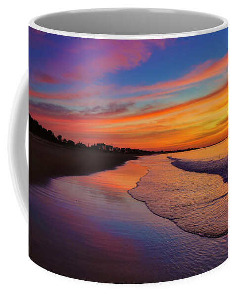 Footbridge Beach Coffee Mug featuring the photograph What a Morning by Penny Polakoff