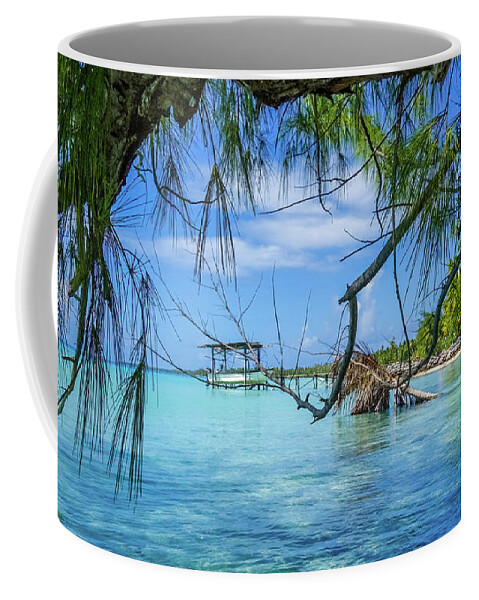 Beach Coffee Mug featuring the photograph When time stands still by Lyl Dil Creations