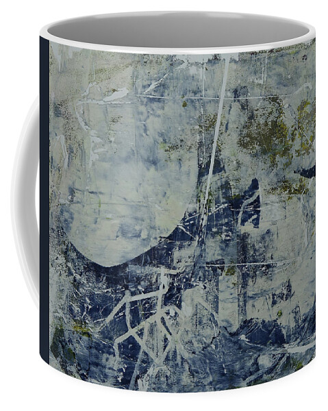 Abstract Coffee Mug featuring the painting When Worlds Collide by Cathy Anderson