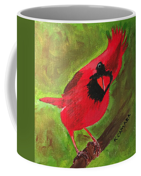 Pets Coffee Mug featuring the painting Where's My Food by Kathie Camara