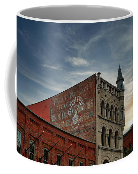 Dramatic Sky Coffee Mug featuring the photograph Whiskey Row by Scott Burd