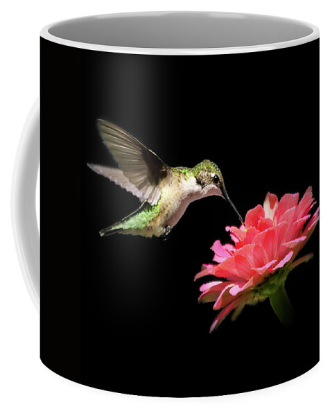 Hummingbirds Coffee Mug featuring the photograph Whispering Hummingbird Square by Christina Rollo