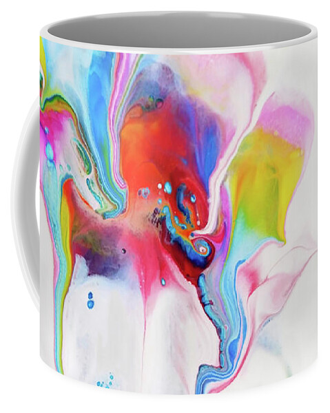 Colorful Coffee Mug featuring the painting Whistle by Deborah Erlandson