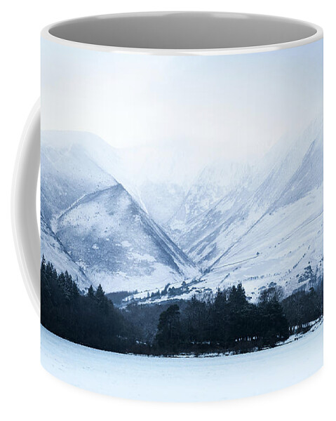Lake District Coffee Mug featuring the photograph White Cold Mountains by Perry Rodriguez