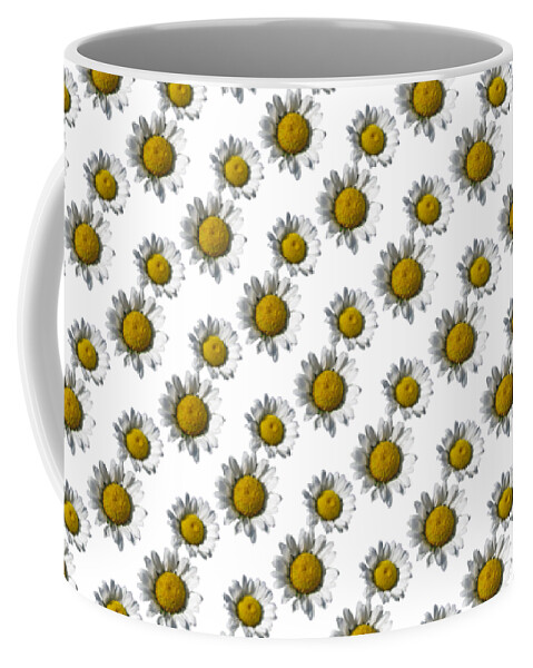 White Daisy Flower Transparent Background Pattern Coffee Mug by Delynn  Addams - Pixels
