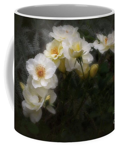 Rose Coffee Mug featuring the photograph White Roses by Elaine Teague